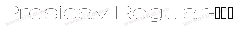 Presicav Regular字体转换